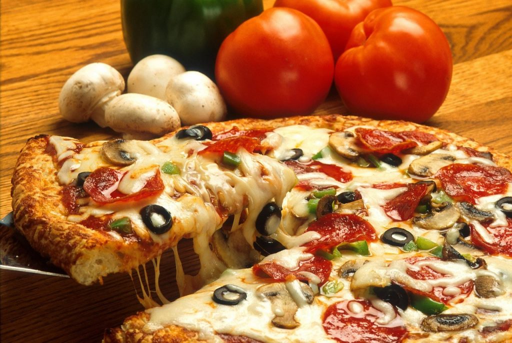 imagem de pizza para pisarias ema Amsterdam.