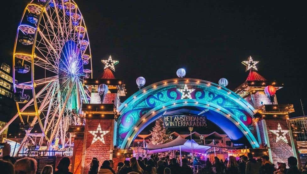 Imagem de feira de natal het Amsterdamsche Winterparadijs