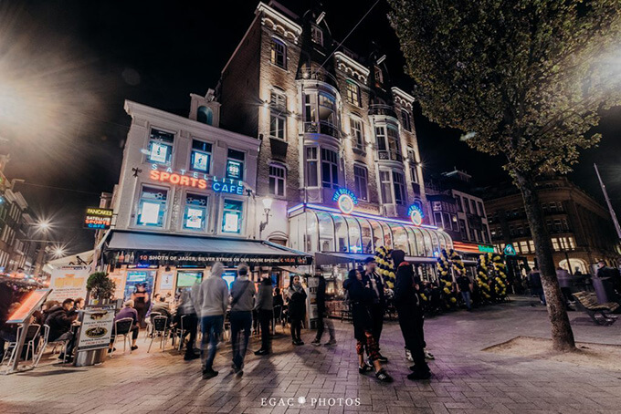 Imagem de rota noturna do passeio privativo noturno em Amsterdam